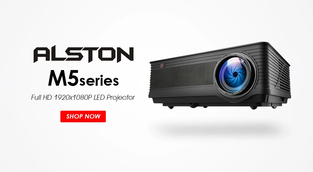 ALSTON M6/M6W светодиодный проектор 5500 люмен двойные HIFI колонки дополнительно Android6.0 WiFi bluetooth Поддержка 1080P проектор