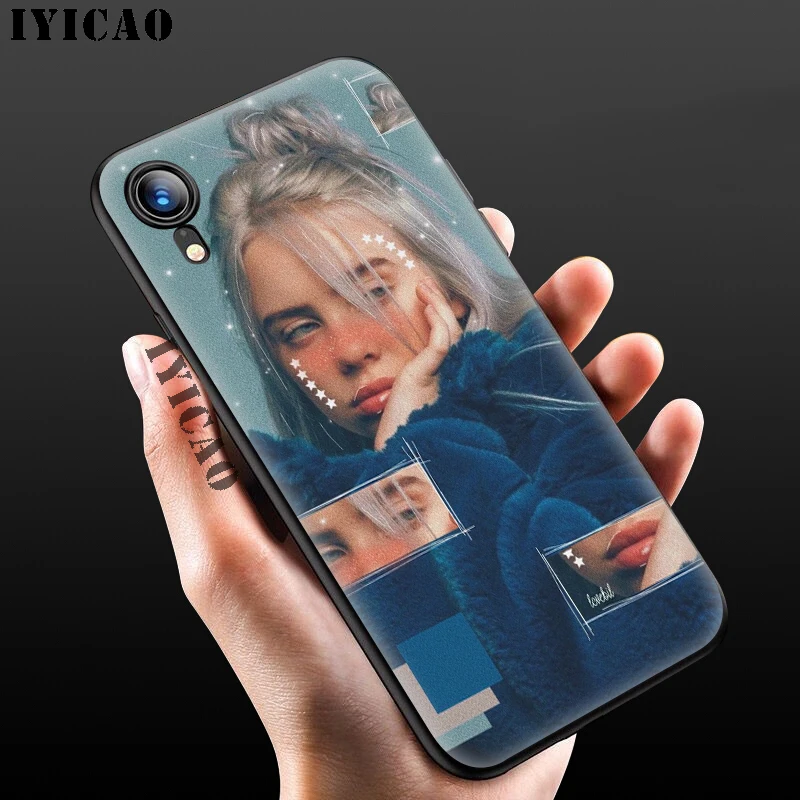 IYICAO Bilie Eilish Khalid прекрасный мягкий черный силиконовый чехол для iPhone 11 Pro Xr Xs Max X или 10 8 7 6 6S Plus 5 5S SE - Цвет: 3