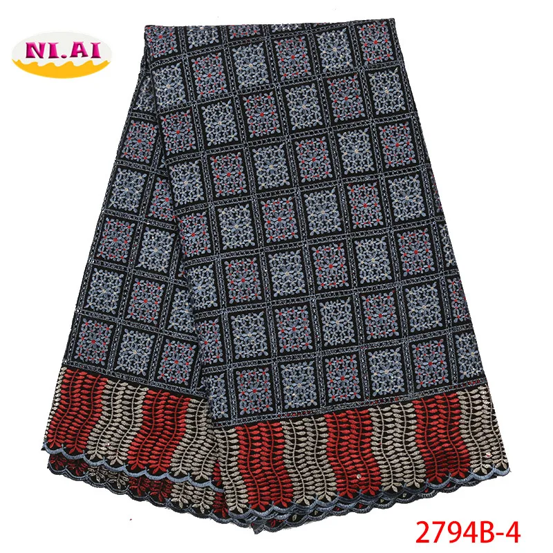 Африканское хлопковое кружевное платье новейшее нигерийское кружево для