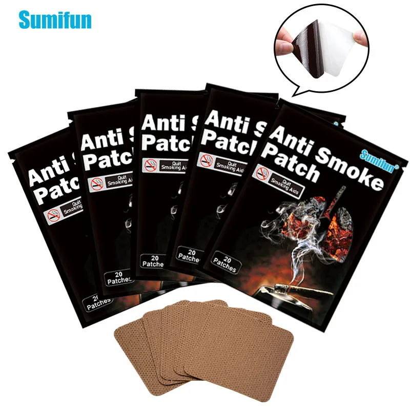 40 шт./лот Quit курения 100% натуральный ингредиент анти дым патч остановить