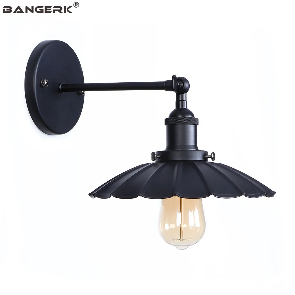 

Industrial Retro LED Wall Light Loft Black Iron Adjust Edison Wall Lamp Sconces Bedside Home Decor Lighting Fixtures Luminaire