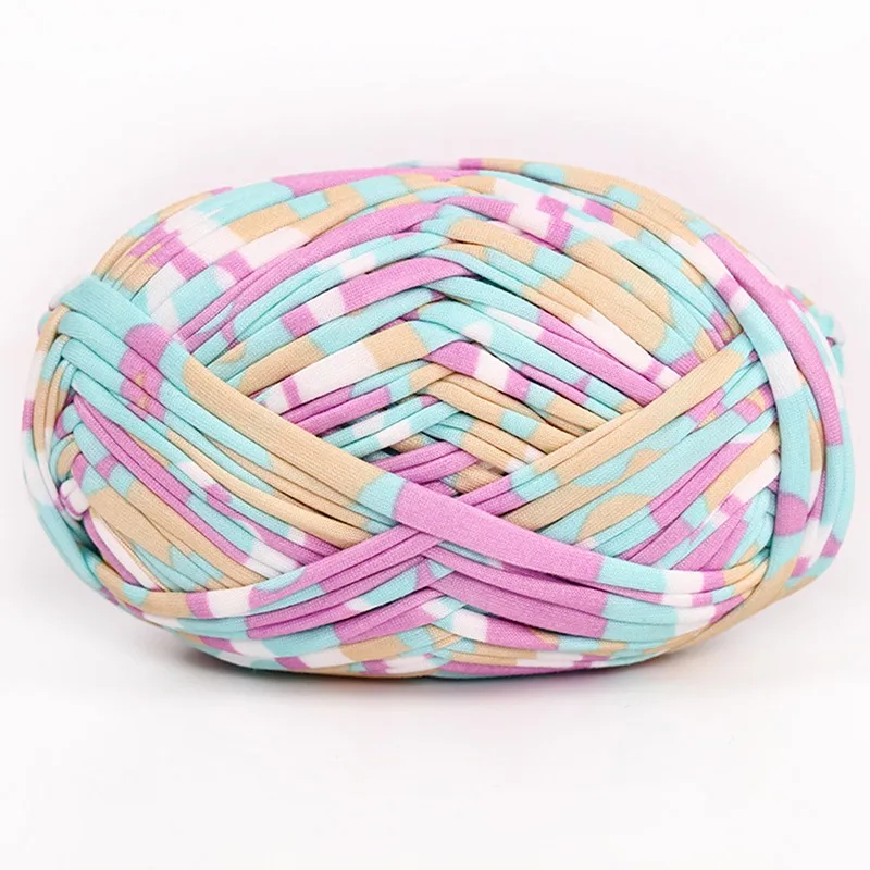 Тканевая пряжа вязаная крючком сумка крупная вязальная подушка коврик корзина