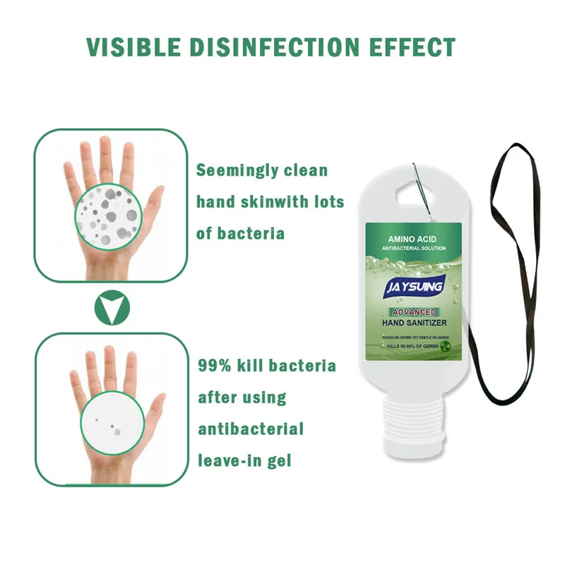 50 ML portable hand sanitizer Instant Hand Sanitizer Spray Disinfection 75% Alcohol Portable Rub soap | Дом и сад