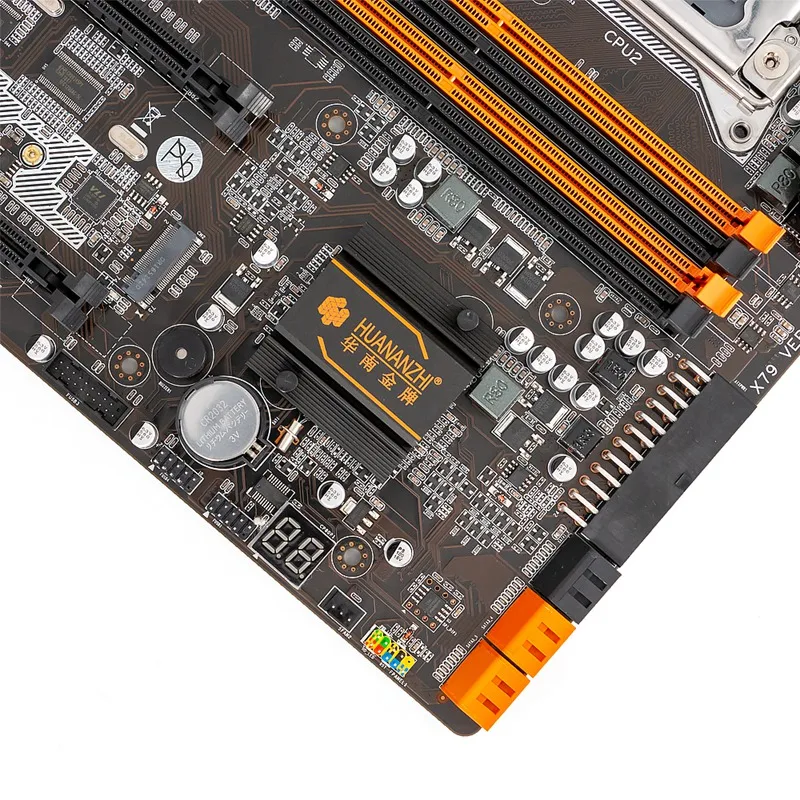 HUANANZHI X79-8D процессор LGA2011 LGA 2011 материнская плата с двойным процессором DDR3 подходит для серверной памяти и серверного процессора