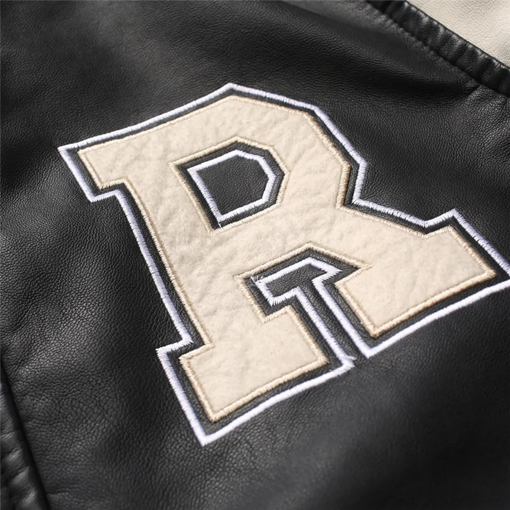Covrlge Hot Sale Bomber Jackets Men Faux Leather Male Jacket Coats Casual Brand Autumn Winter Pilot Embroidery Outerwear MWP009 | Мужская