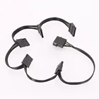 Кабель питания CHIPAL, 4-контактный разъем IDE-5-контактный, SATA, для жестких дисков, HDD, SSD, для ПК, сервера сделай сам, сплиттер, штекер-гнездо