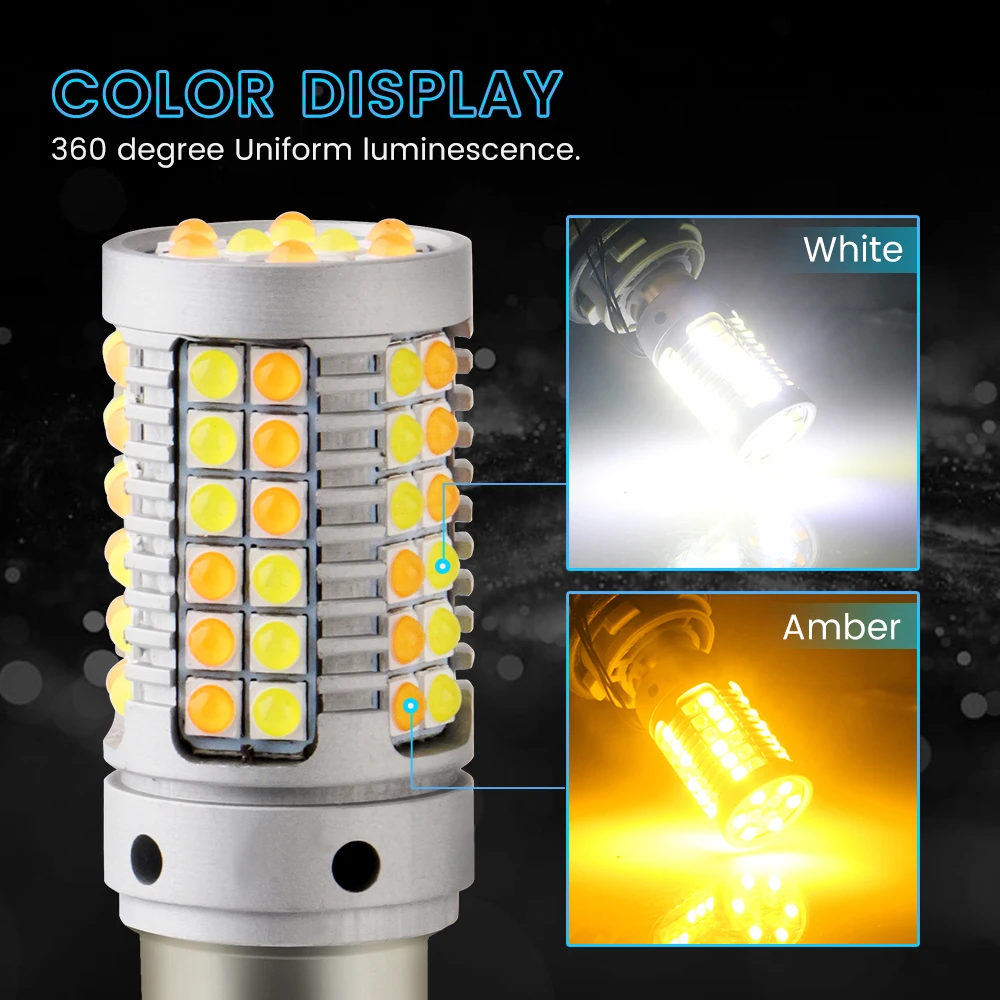 1 комплект DRL указатель поворота светильник T20 w21w 7440 3030 без ошибки Hyperflash wy21w