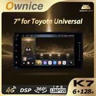 Автомагнитола Ownice K7 на Android 10,0 для Toyota 6G + 128G, 8 ядер, 360 дюйма, панорамная фотография, Wi-Fi, 4G LTE, внутренняя атмосферная лампа