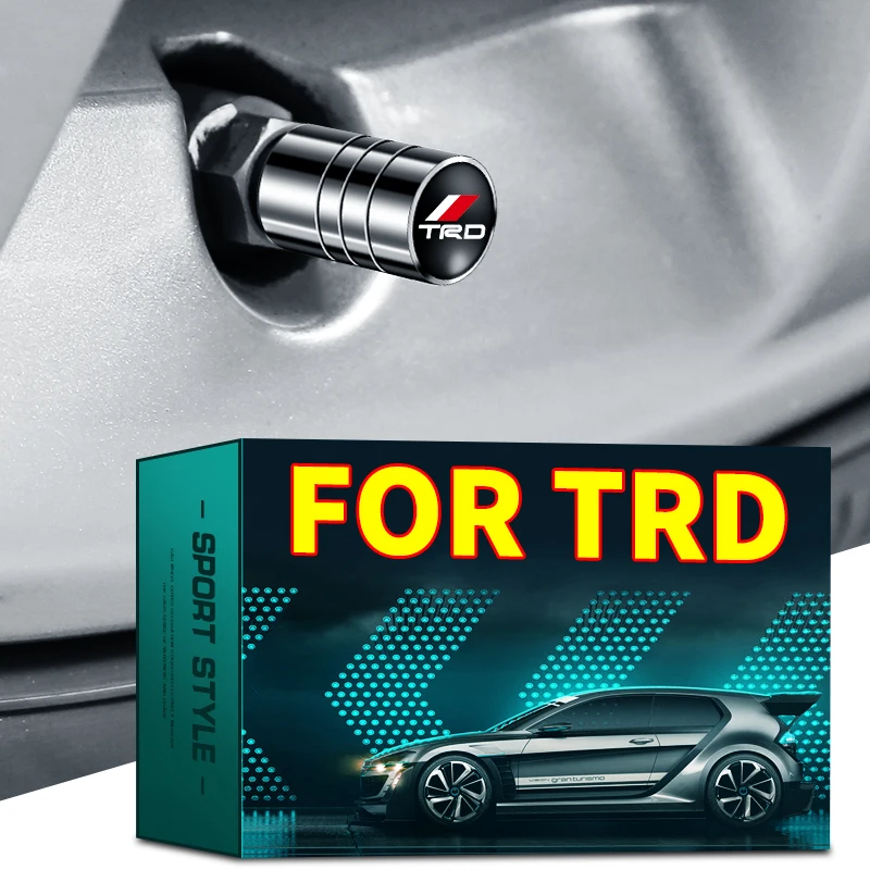 4 шт. колпачки для воздушных клапанов автомобильных колес Toyota TRD Avensis Auris Hilux Corolla