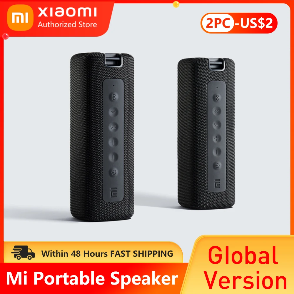 Xiaomi Mi Portable Speaker Outdoor 16W TWS Connection High Quality Sound IPX7 Waterproof 13 hours playtime Speaker for Bluetooth