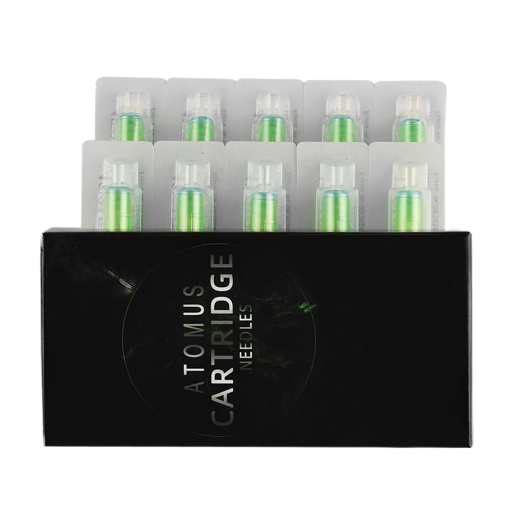 

10 Pieces Disposable Tattoo Needles 3RL/5RL/5RS/7RL Sterile Nozzle Cartridge