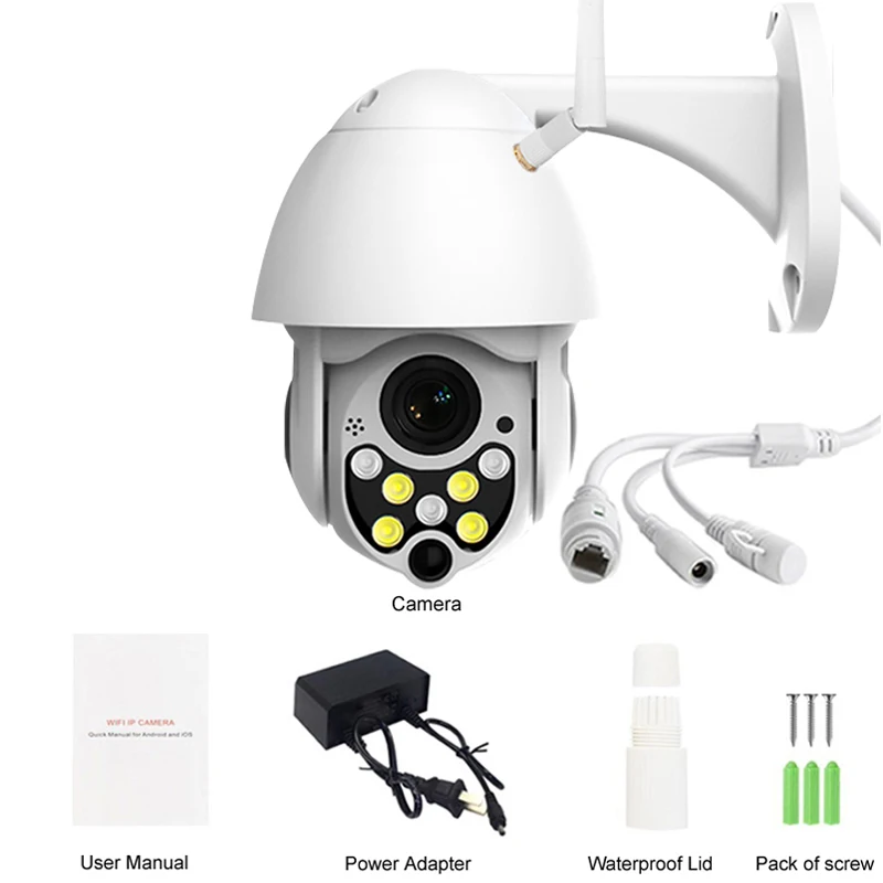 

1080P Outdoor WiFi IP Camera Smart Security Surveillance Outside Remote Detection CCTV 360 PTZ IP66 Waterproof Securite Cam