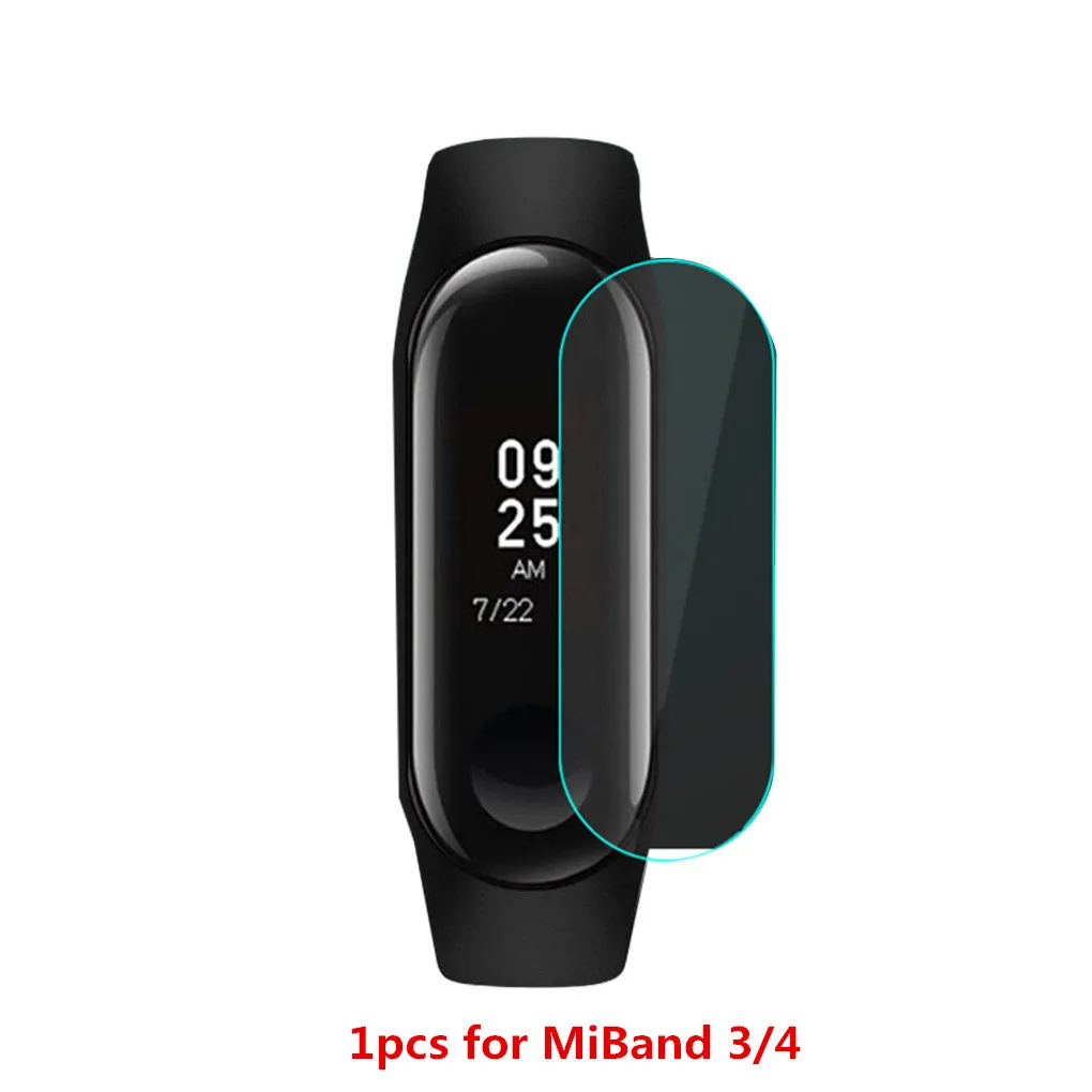 1/5/10 шт Экран Защитная пленка для Xiaomi Mi Band 2/3/4 смарт-браслет полностью закрывающая Защитная Плёнки не калёное Стекло - Цвет: 1pcs for Miband 3 4