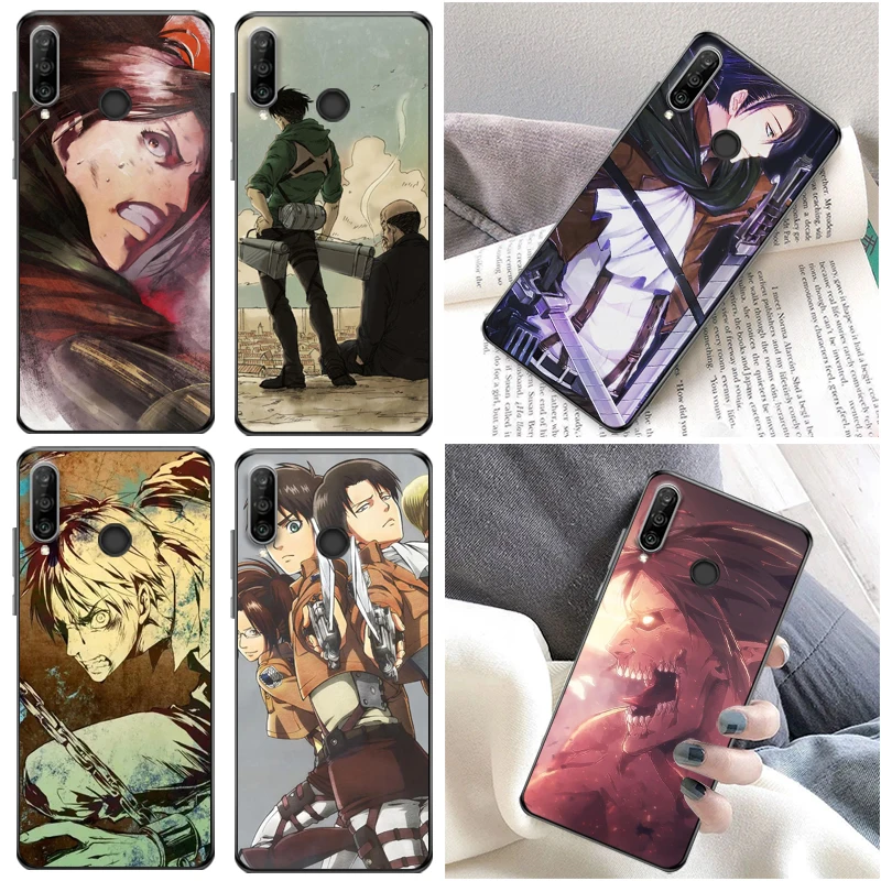 

Attack On Titan Eren Jager Armin Arlert Levi Mikasa Ackerman Phone Case For iPhone 11 Pro MAX Funda Back Cover Coque Carcasa