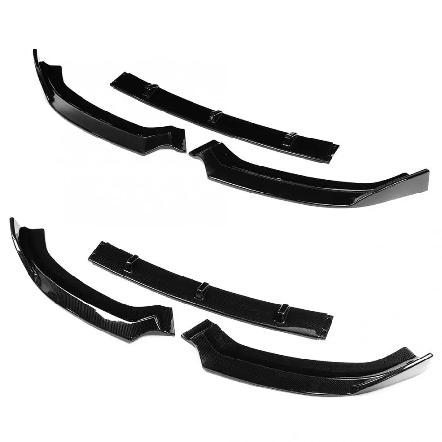 

For S3 Style Front Bumper Lip Spoiler Carbon Fiber Style for Audi A3 S-Line 8V 2017-2018