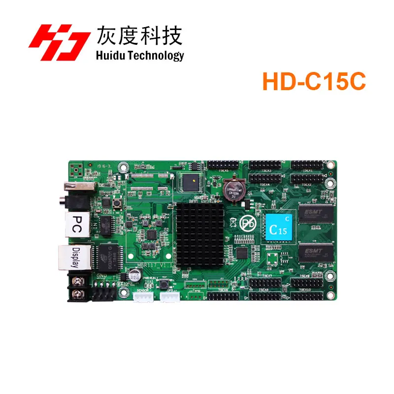 Сменный светодиодный экран huidu C10C с асинхронизацией полноцветный дисплей со