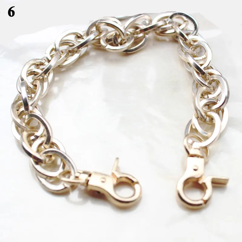 30cm Replacement Metal Chain Bag Strap Hardware Antique Bronze Silver Golden Bag Strap Alloy Chain Handbag Handle Bag Accessory