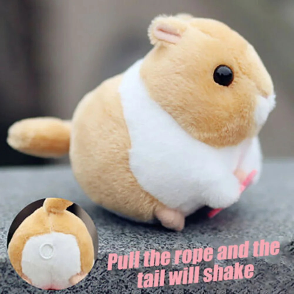 

Electric Wagging Tail Walking Hamster Naughty Cute Gift Toy for Kids Children M09