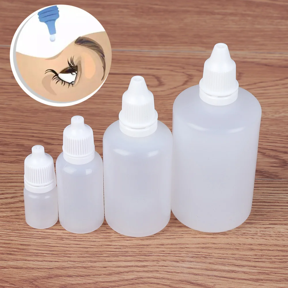 

5 Pcs Empty Plastic Squeeze Bottle Eye Dropper Liquid Sample Bottle Craft Tool DIY Glue Applicator Paper 5/10/15/20/50/100 Ml