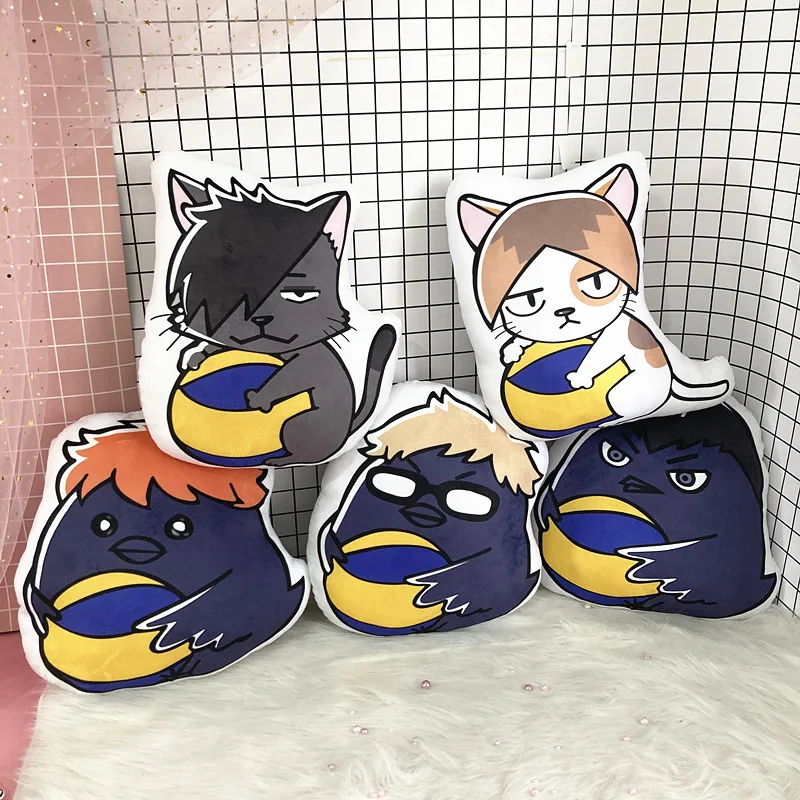 Подушка Аниме Haikyuu подушка игрушка Набивная Hinata Shoyo Kageyama Tobio Tsukishima Kei Kozume Kenma ACG