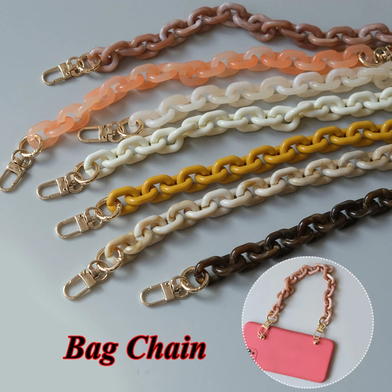 

Acrylic Resin Bag Chain Removable Splicing Shoulder Bag Strap Candy Color All-match Mobile Phone Chain Stylish Bag Accessories
