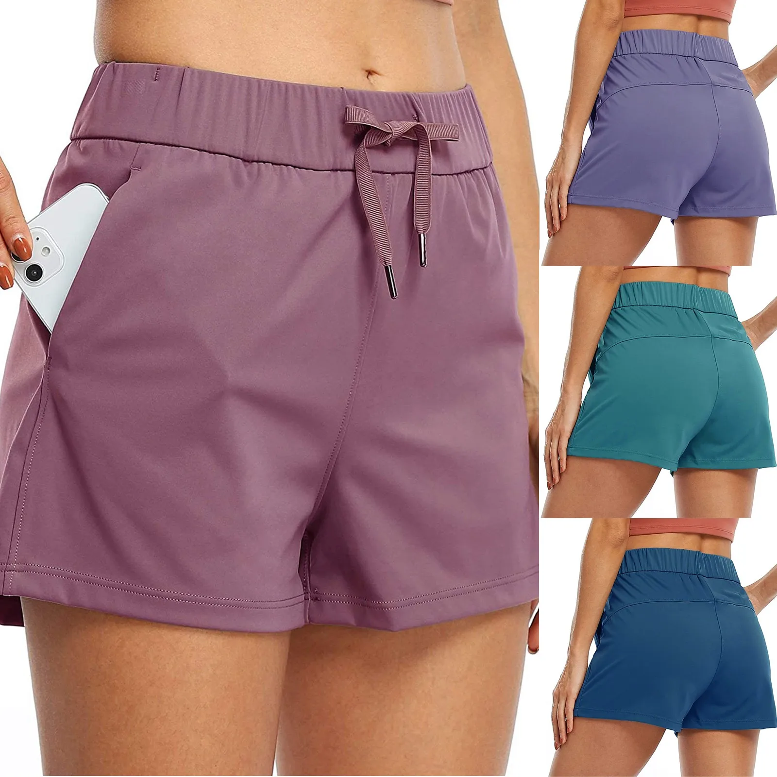 

90s Cotton Women's Shorts Running Shorts Sport Gym Athletic Active Workout Shorts With Pockets Streetwear High Waist Clothes R5