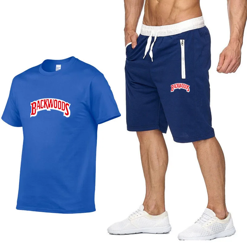 

Sports jacket suit sports shirt men's running shorts football workout clothes men 2 pieces of workout clothes sportswear Tshirts