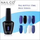 NAILCO голубая серия Новые цвета праймер гель лак замочить от УФ светодиодный Гель-лак для ногтей геллак счастливый гель лак для ногтей Гибридный гвоздь искусство