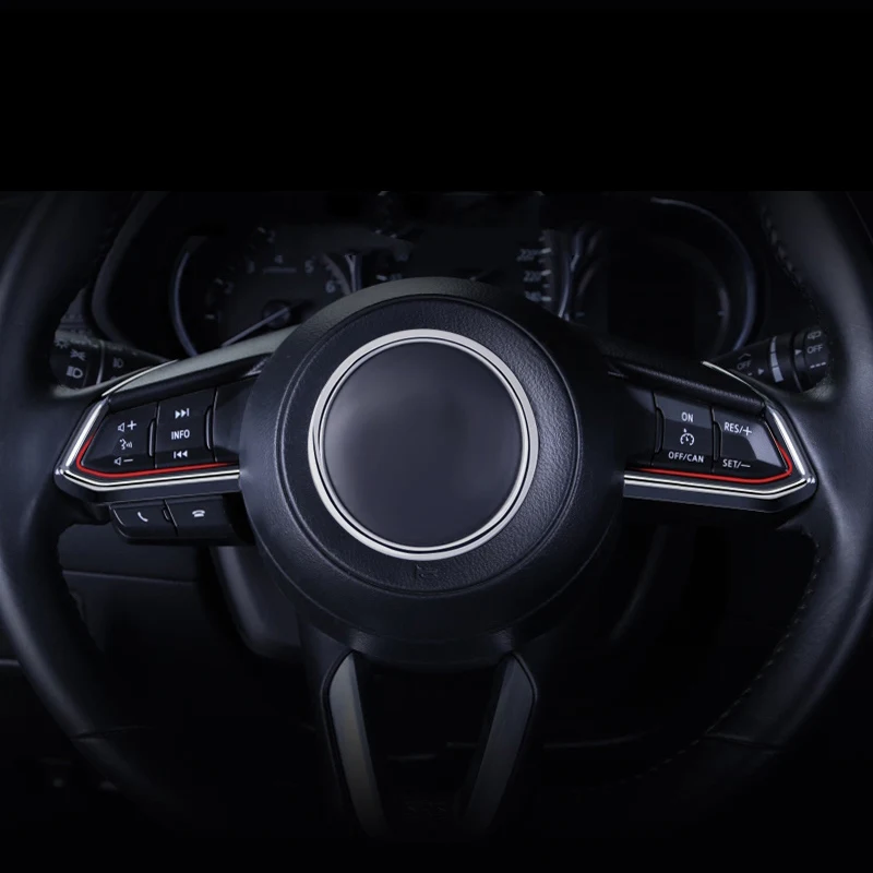 Автомобильная оплетка рулевого колеса отделкой круг, Цехин, Стикеры для Mazda 2 3 6 Demio CX3 CX-3 CX-5 CX5 CX7 CX9 Axela ATENZA