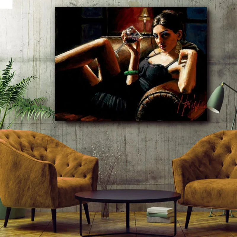 Diy разрисовка по цифровым фотографиям масляная краска персонаж темперамент
