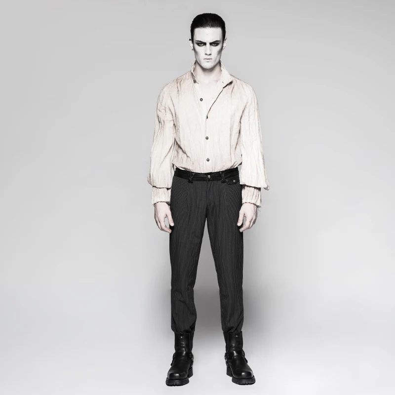 Панк рейв Готический Повседневный в полоску простой ретро стимпанк