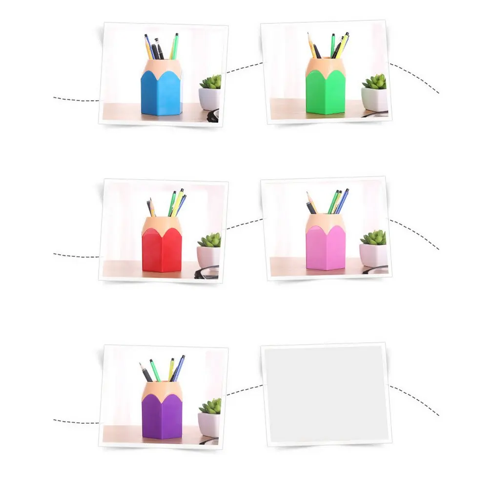 

Multifunction Cute Cactus Shaped Magnetic Pen Holder Pencil Pot Home Office Desk Stationery Storage Box Vase A Variety Of Styles