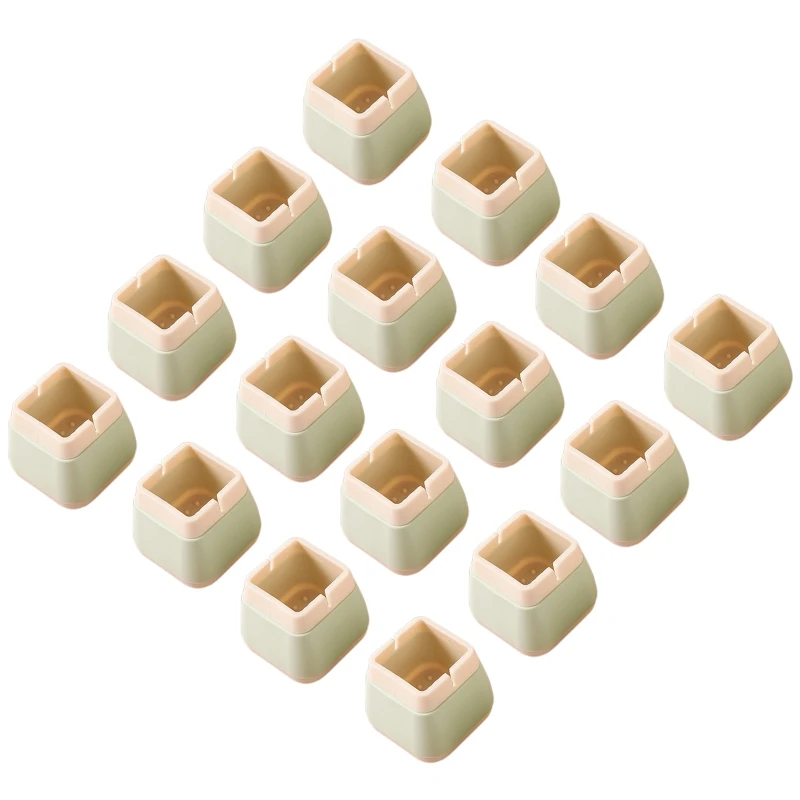 

H7JB 16pcs Silicone Table Chair Feet Cover Floor Protector Furniture Leg Anti-Scratch