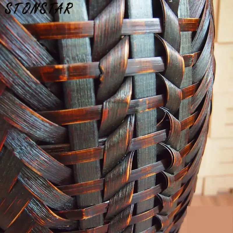 

Bamboo Floor Vase Big Wood Vase Bamboo Large Flower Floor Vase Antiques Home Decorative Craft Large Wedding Decoration st184