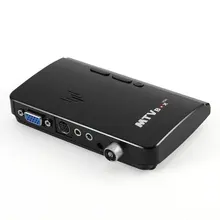LED M TV Box HD LCD CRT BOX от AV к VGA RF внешний цифровой ТВ тюнер ПК приемник