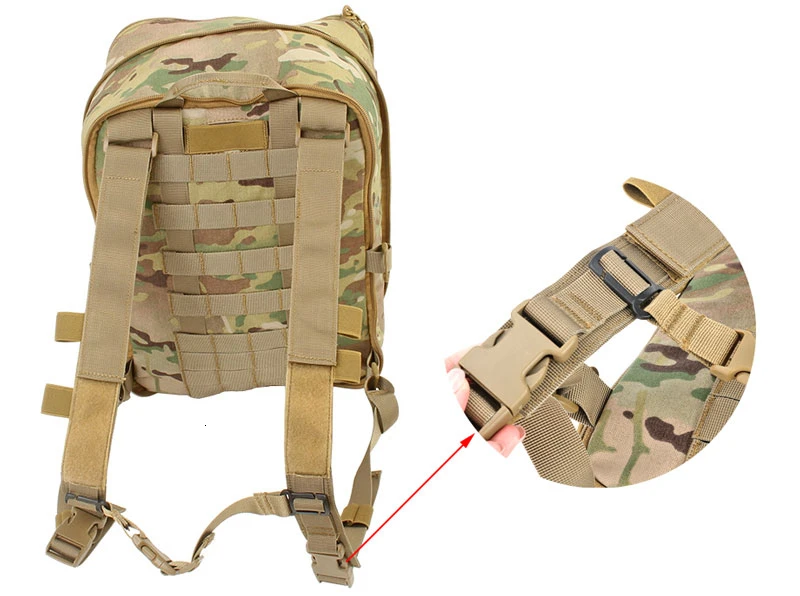 Flatpack D3 Тактический Рюкзак гидратация Перевозчик Molle Чехол страйкбол военная экипировка многоцелевой жилет штурмовой мягкий рюкзак для путешествий сумка