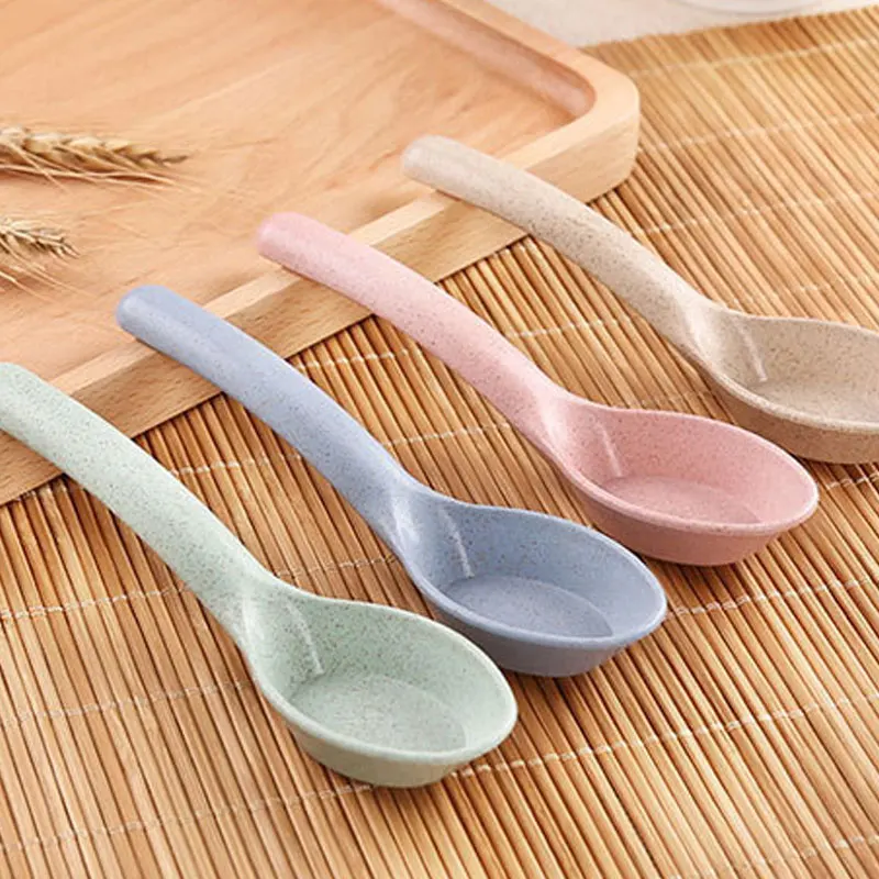 10 шт./компл. японский бытовой ложка из пшеничной соломы пластиковая кухонная