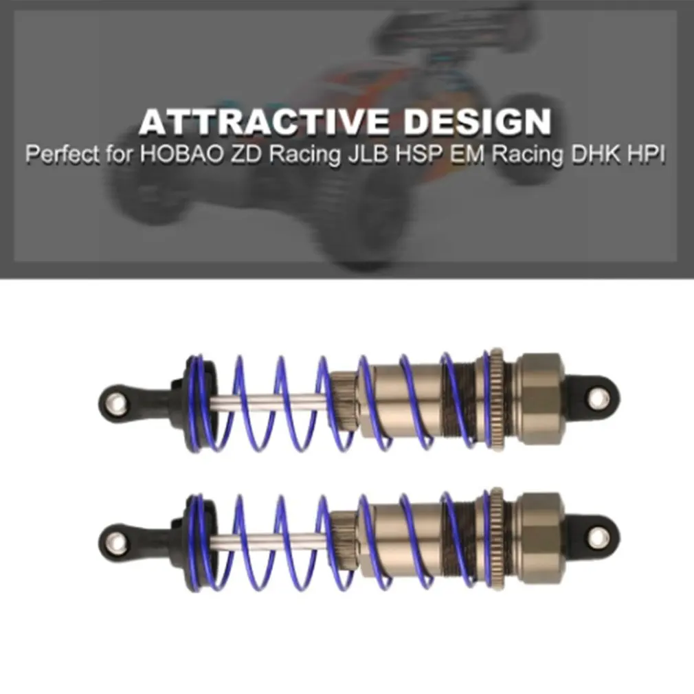 

2pcs Neutral 1/10 Metal Oil Pressure Adjustable Shock Absorber 92mm Metal Aluminum Alloy Front / Rear Shock Absorbers