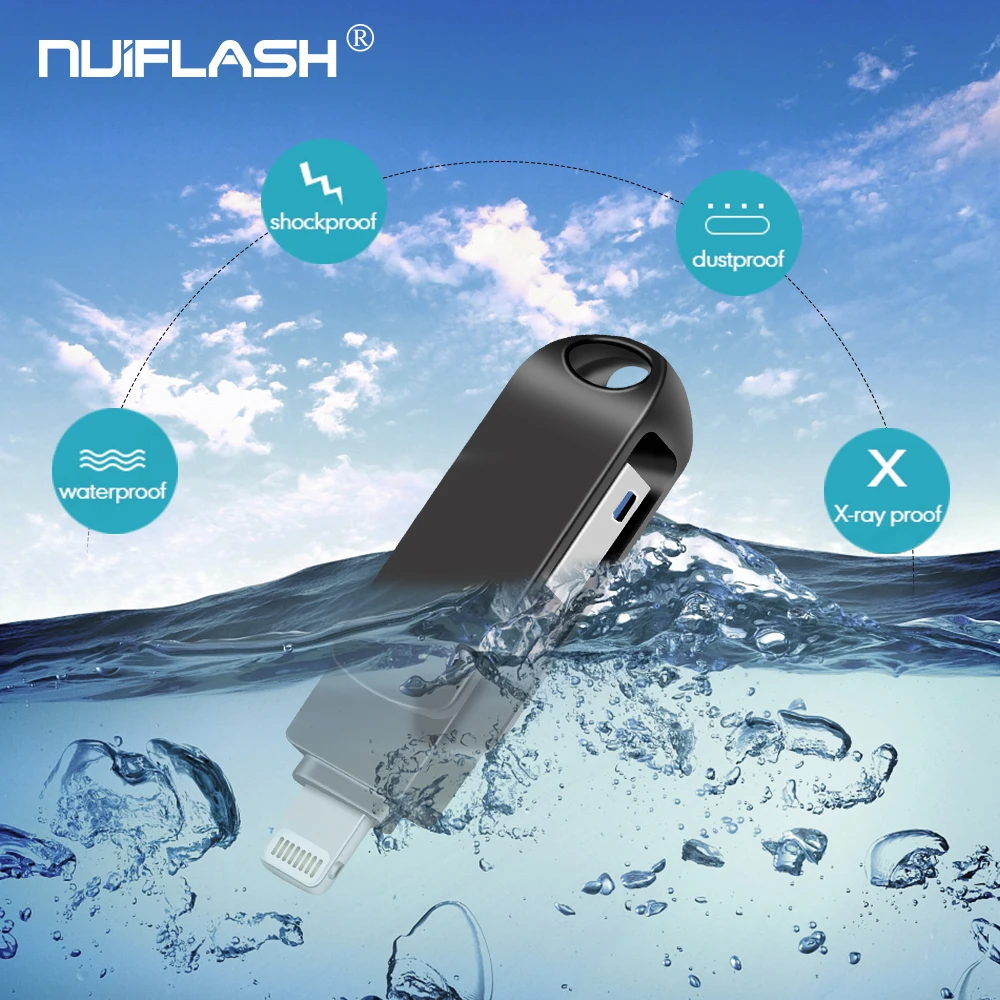 

Metal Pen Drive for iPhone 128GB/256GB USB flash drive 64GB/32GB USB Stick Memory stick for ios device
