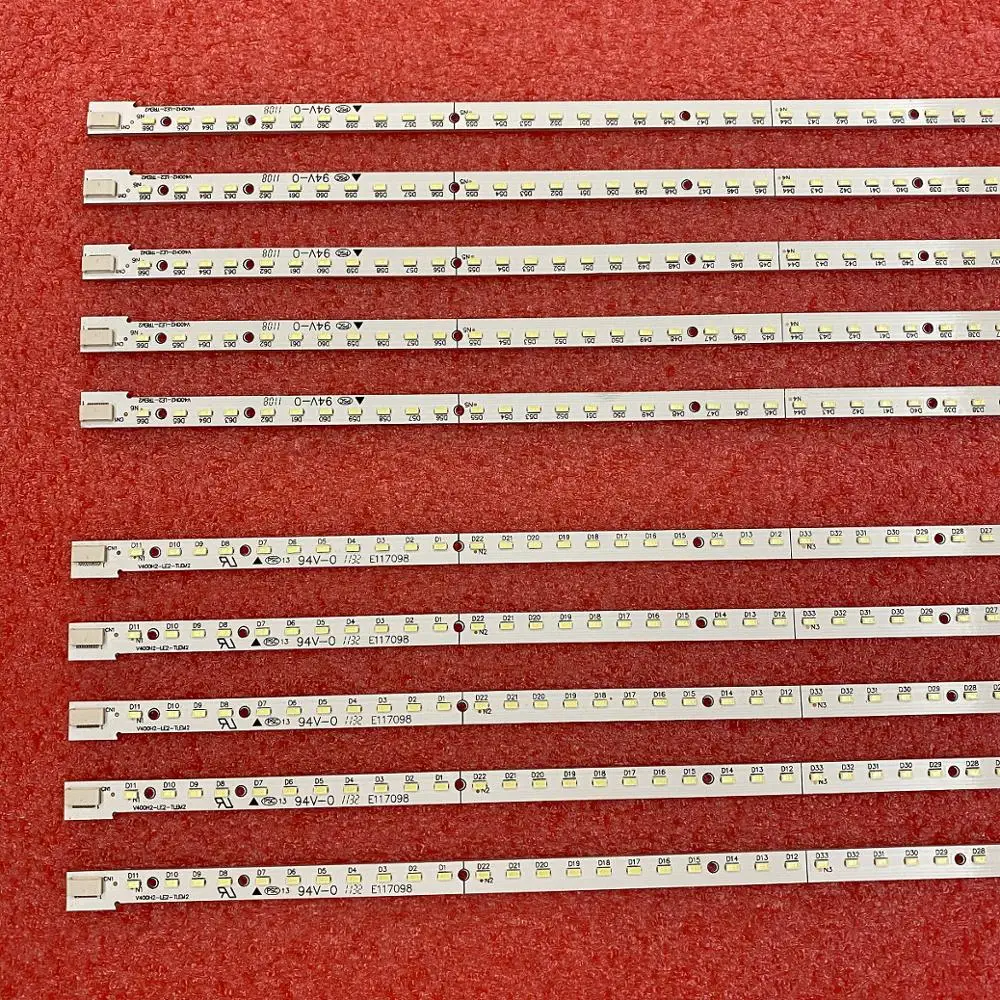 5set=10 PCS LED Backlight strip for Toshiba 40AL800 40EL100C V400HJ2-LE2 E187565 V400H2-LE2-TLEM2 TLEM2 V400H2-LE2-TREM2 TREM1