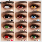 Цветные контактные линзы EYESHARE для косплея на Хэллоуин для глаз, косметические цветные линзы ed, черные линзы, контактные линзы, косметические линзы для макияжа глаз