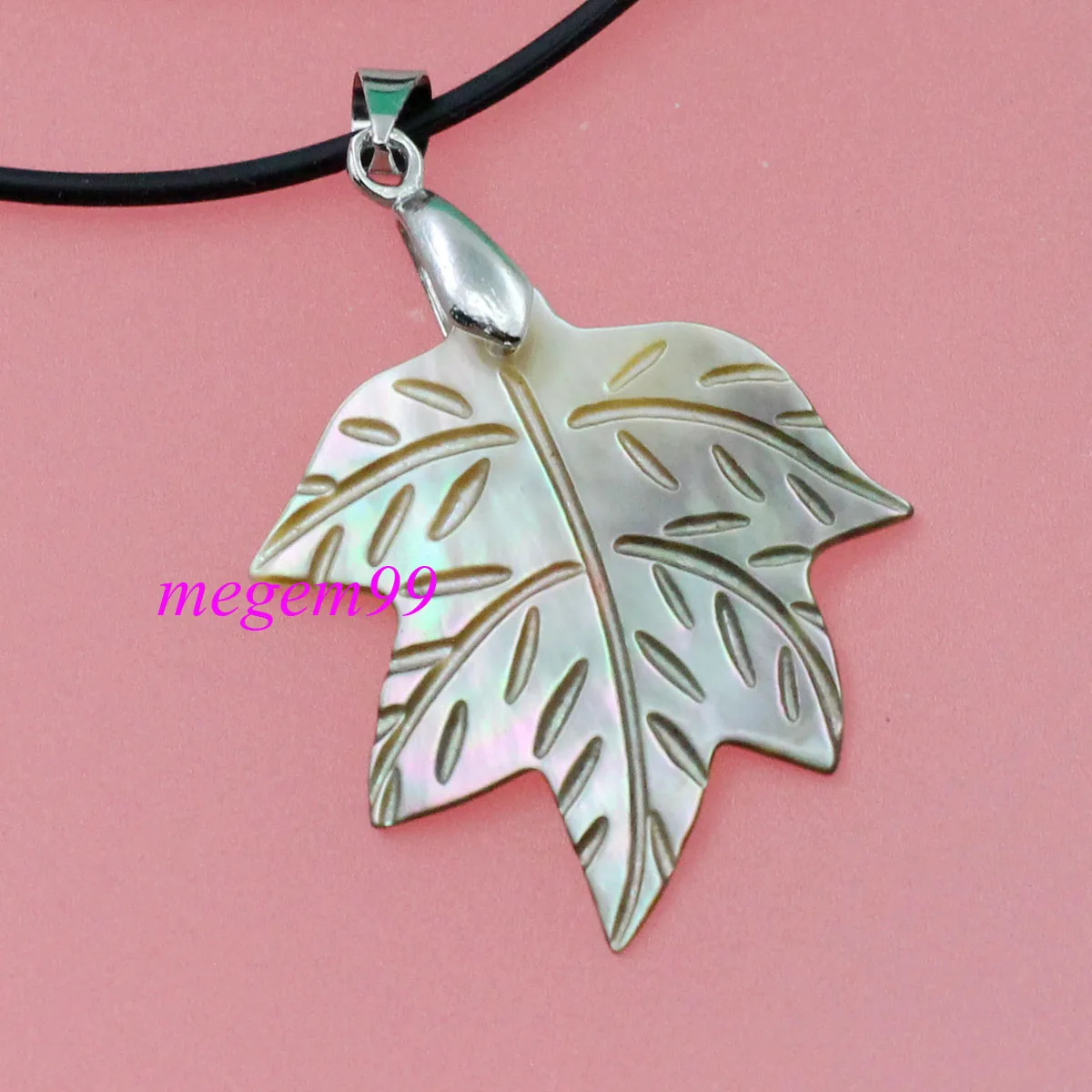 Реальный реальный блеск белый черный зеленый кулон ракушки перламутровая