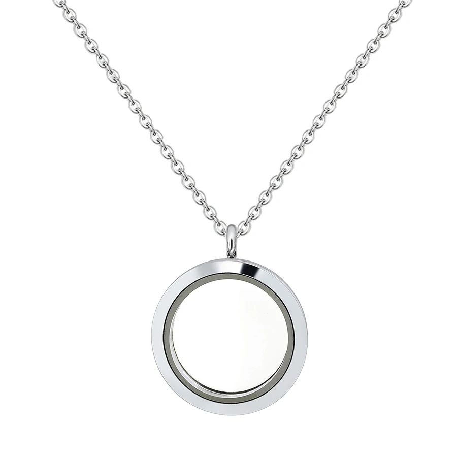 Jewelry for Women Charms Necklace Keychain Collars stone 5pcs magnetic plain 25mm round glass living floating locket making gift | Украшения