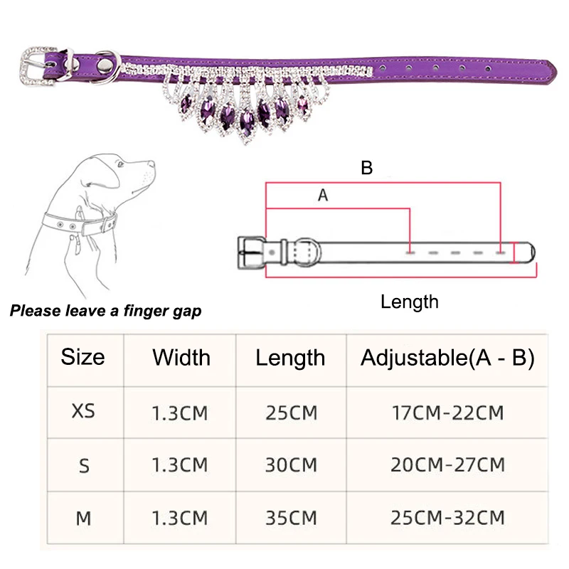 SUPREPET кисточкой алмаз кошка ожерелье искусственная кожа регулируемый ошейник для