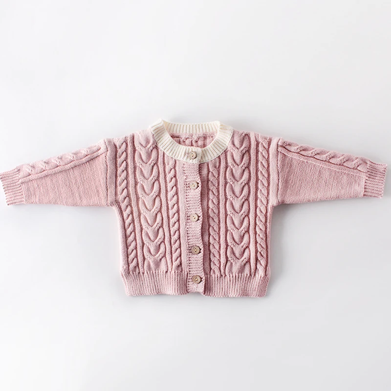 Вязаный кардиган для девочек Осень зима 2020| |