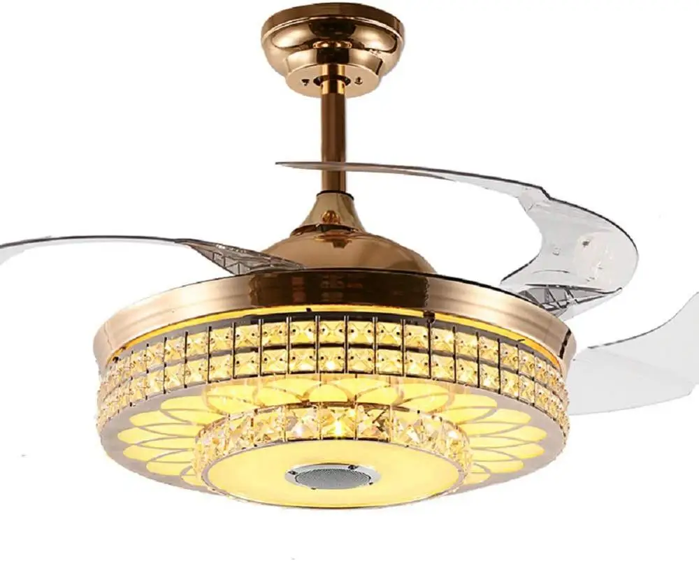 

Роскошные потолочные вентиляторы, люстра с Bluetooth и светодиодный скоростями, с дистанционным управлением, 42 дюйма, с бесшумным двигателем и с...