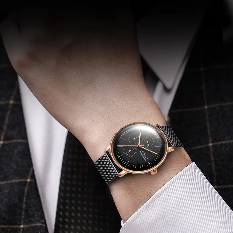 Часы наручные Fantor Мужские кварцевые с хронографом люксовые брендовые