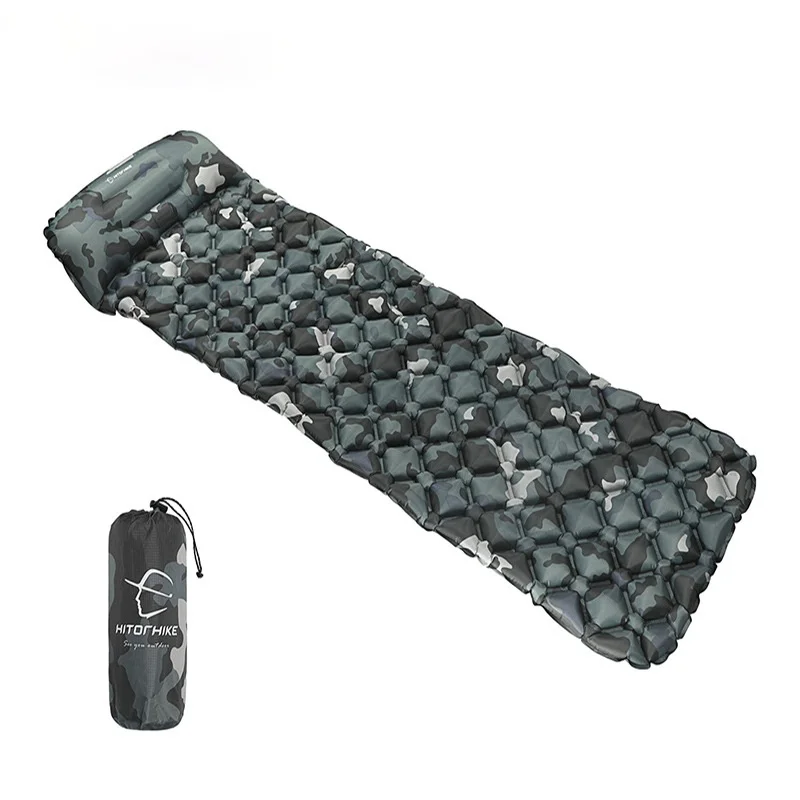 

Outdoor Inflatable Sleeping Pad Inflatable Air Cushion Camping Mat with Pillow Air Mattress Sleeping Cushion Inflatable Sofa
