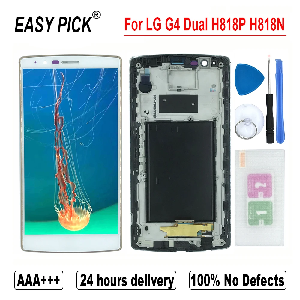 Для LG G4 двойной H818P H818N ЖК-дисплей Дисплей кодирующий преобразователь сенсорного экрана в сборе для LG G4 H810 H815T F500K/S/L LS991 VS986 VS999