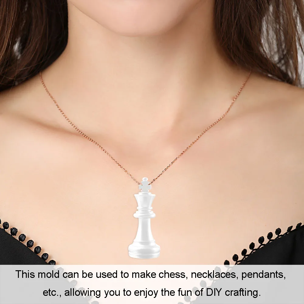 

Silicone Mold International Chess Shape Silicone Gel DIY Clay Pendant Molds For Jewelry DIY Making Tool Handmade Chess Mould